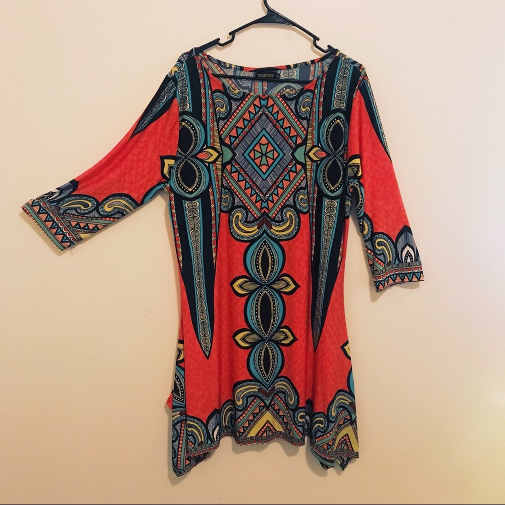 Beautiful patterned fit-n-flare top or dress